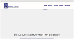 Desktop Screenshot of hu-gmbh.de