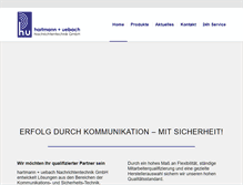 Tablet Screenshot of hu-gmbh.de